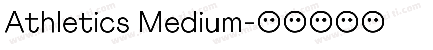 Athletics Medium字体转换